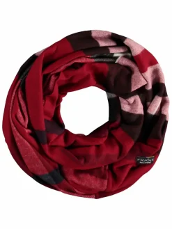 Fraas Schals & Tücher*Damen Schlauchschal rot kariert