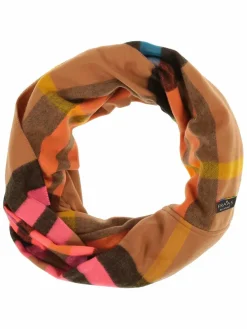 Fraas Schals & Tücher*Damen Schlauchschal camel kariert