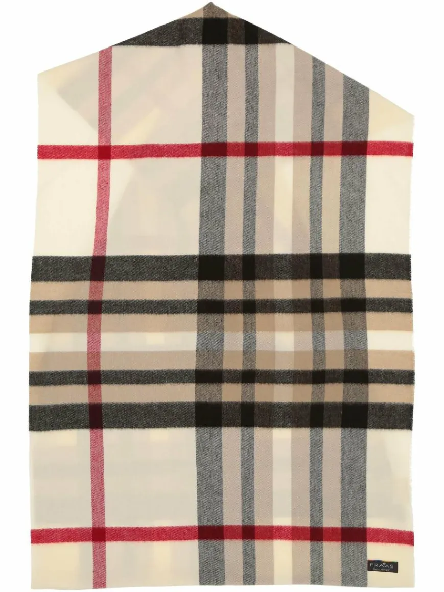 Fraas Schals & Tücher*Damen Schlauchschal beige kariert