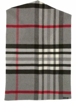 Fraas Schals & Tücher*Damen Schlauchschal hellgrau kariert