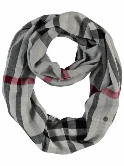 Fraas Schals & Tücher*Damen Schlauchschal grau kariert
