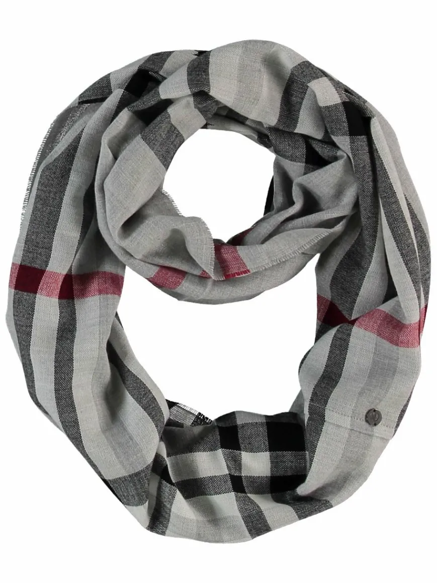 Fraas Schals & Tücher*Damen Schlauchschal grau kariert