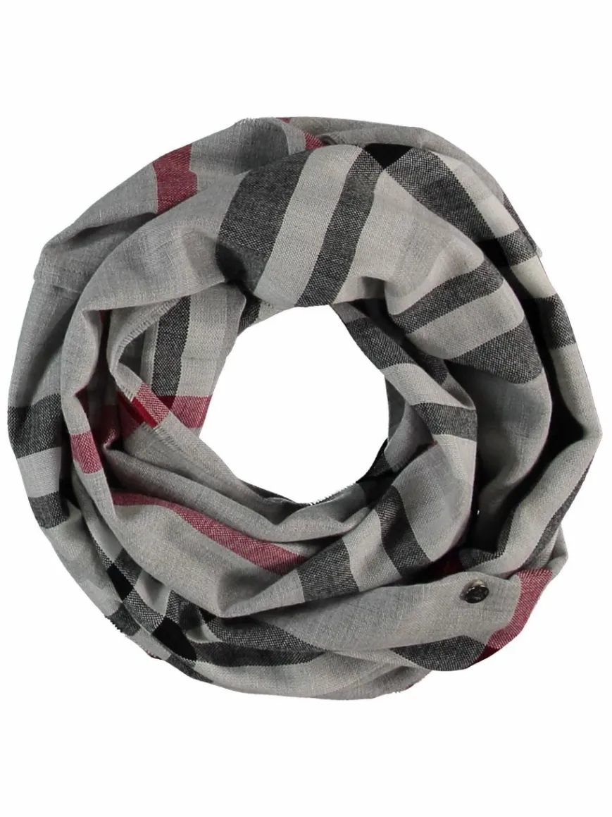 Fraas Schals & Tücher*Damen Schlauchschal grau kariert