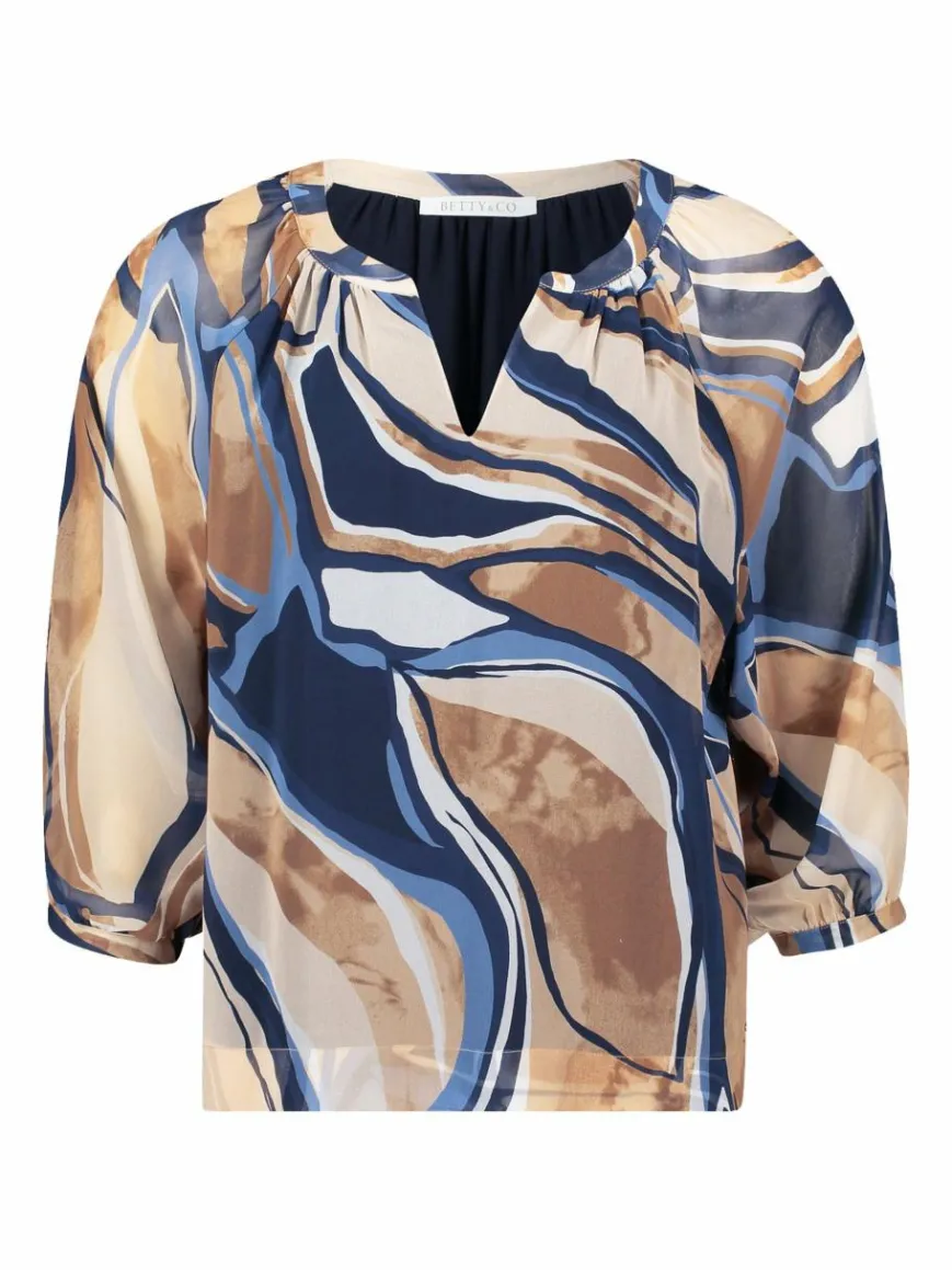 Betty & Co Blusen*Damen Schlupfbluse mehrfarbig gemustert