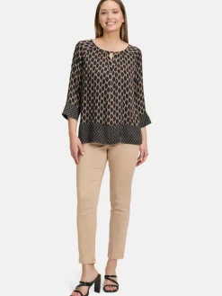 Betty Barclay Blusen*Damen Schlupfbluse schwarz mehrfarbig gemustert