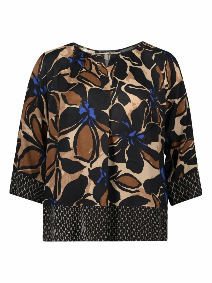 Betty Barclay Blusen*Damen Schlupfbluse schwarz mehrfarbig gemustert