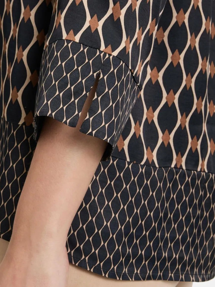 Betty Barclay Blusen*Damen Schlupfbluse schwarz mehrfarbig gemustert