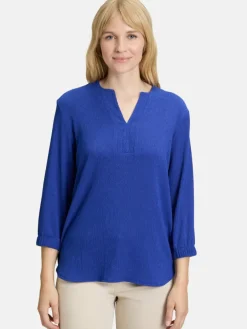 Betty Barclay Blusen*Damen Schlupfbluse blau uni