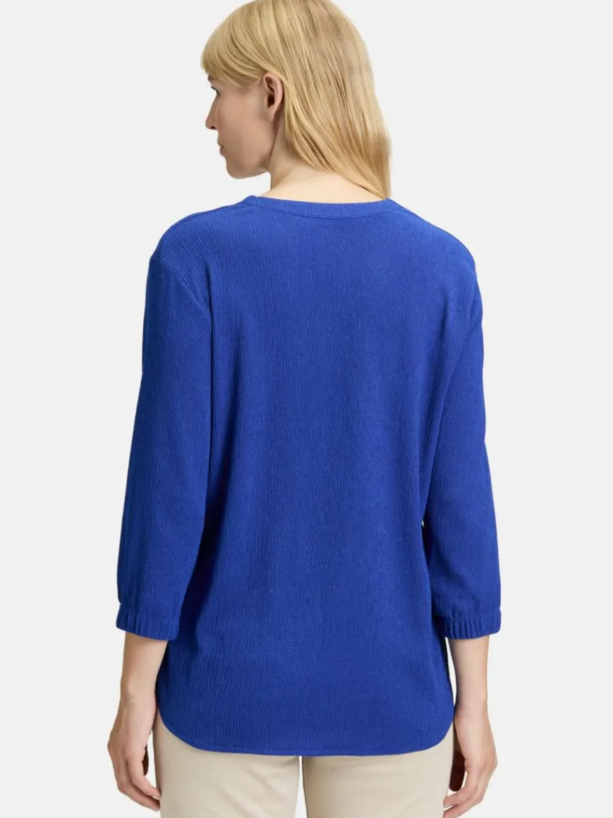 Betty Barclay Blusen*Damen Schlupfbluse blau uni