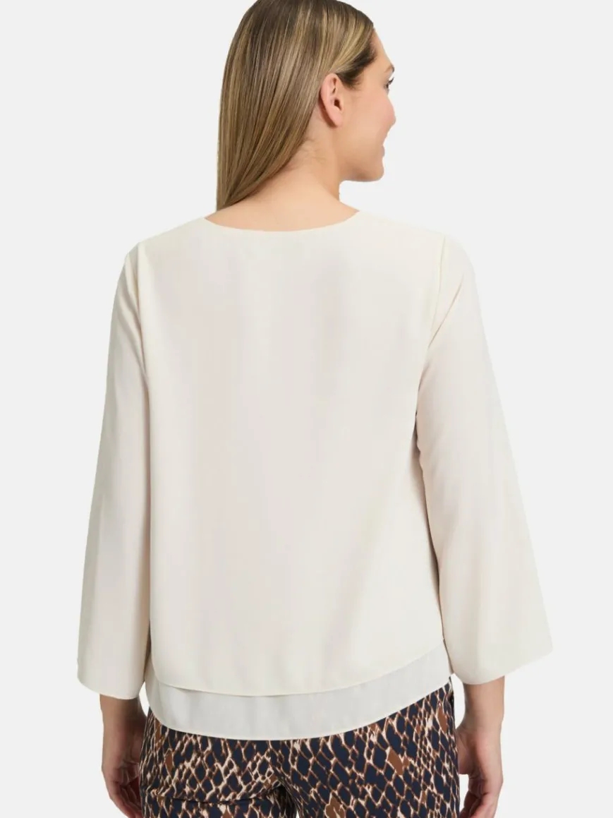 Betty Barclay Blusen*Damen Schlupfbluse beige uni
