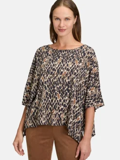 Betty Barclay Blusen*Damen Schlupfbluse marine mehrfarbig gemustert