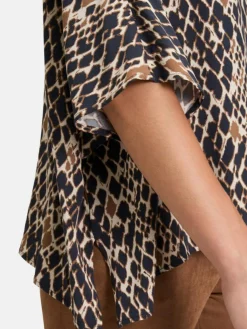 Betty Barclay Blusen*Damen Schlupfbluse marine mehrfarbig gemustert