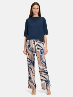 Betty & Co Hosen*Damen Schlupfhose mehrfarbig gemustert