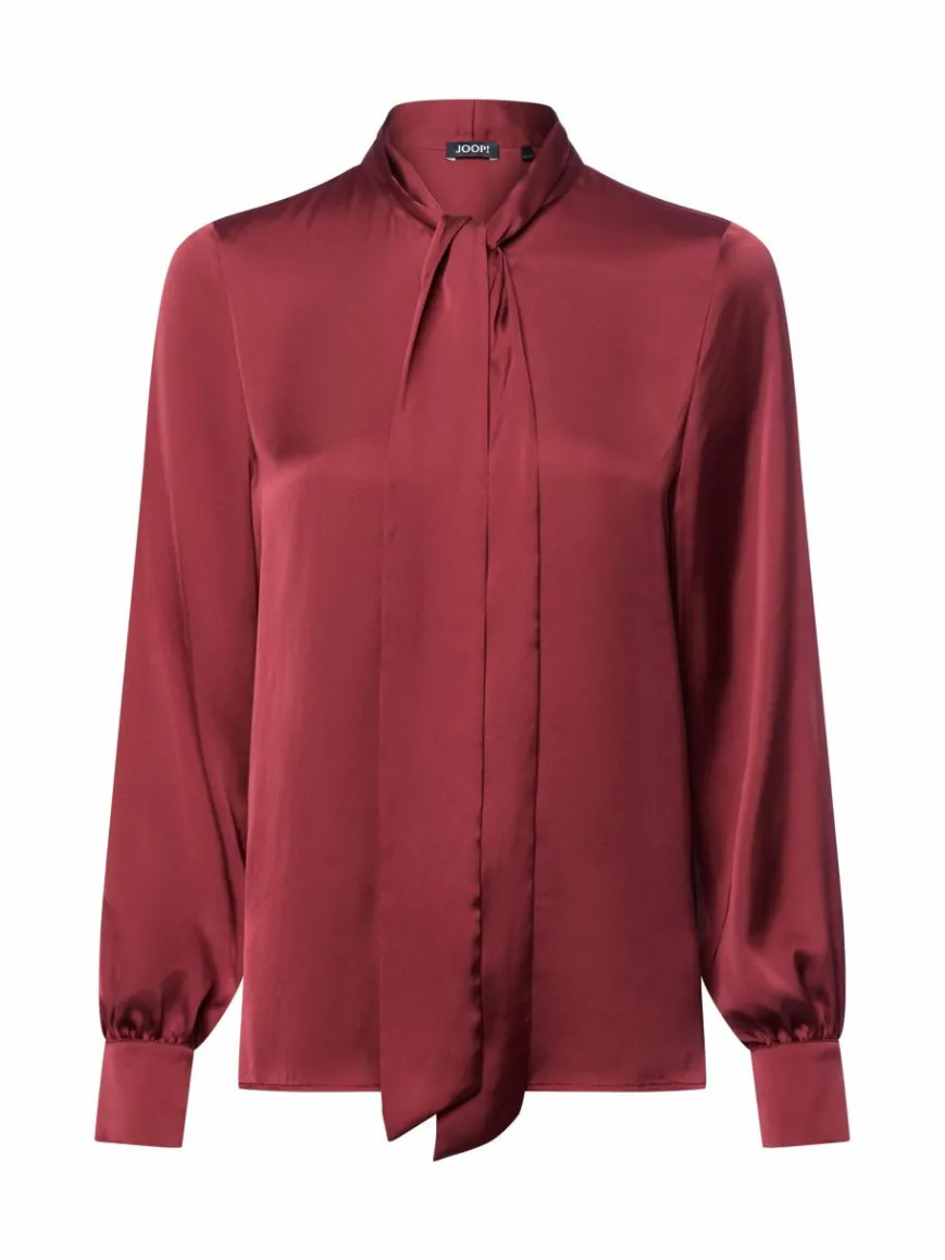 JOOP! Blusen*Damen Schluppenbluse - Bow bordeaux uni