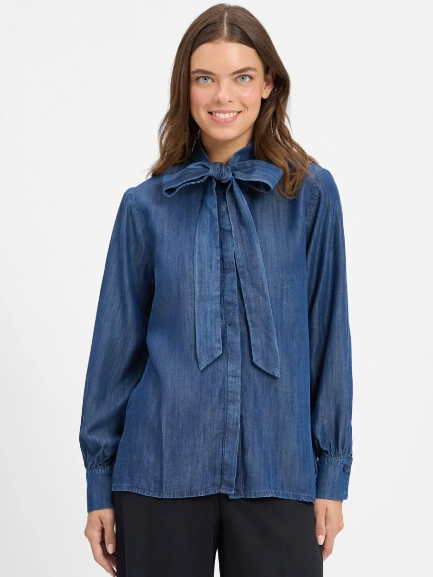 JOOP! Blusen*Damen Schluppenbluse - Ulla denim uni