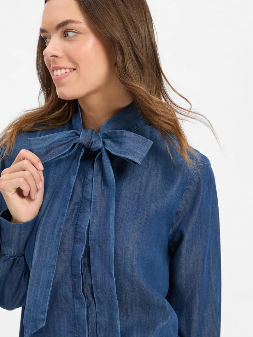 JOOP! Blusen*Damen Schluppenbluse - Ulla denim uni