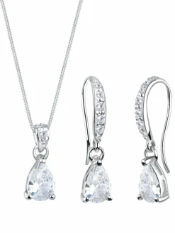 Elli Schmuck*Damen Schmuckset silber uni