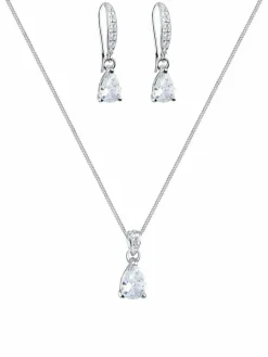 Elli Schmuck*Damen Schmuckset silber uni