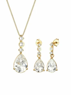 Elli PREMIUM Schmuck*Damen Schmuckset gold uni