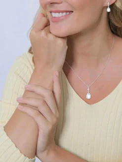 Elli PREMIUM Schmuck*Damen Schmuckset silber uni