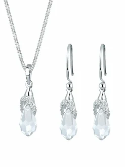 Elli Schmuck*Damen Schmuckset silber uni