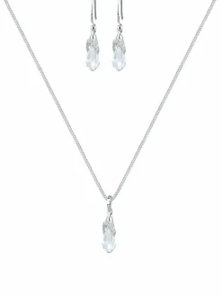 Elli Schmuck*Damen Schmuckset silber uni
