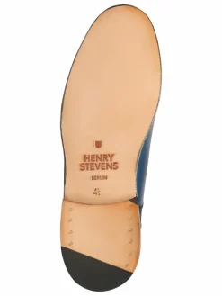 Henry Stevens Slipper*Damen Schnallenschuhe – Ella CSM blau uni