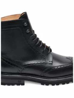 Henry Stevens Boots & Stiefeletten*Damen Schnürboots – Bonnie FBDB5 schwarz uni