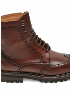 Henry Stevens Boots & Stiefeletten*Damen Schnürboots – Bonnie FBDB5 braun uni