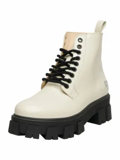 N91 Boots & Stiefeletten|Schnürschuhe*Damen Schnürboots – Style Choice NN beige uni