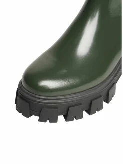 N91 Boots & Stiefeletten*Damen Schnürboots – Style Choice MN grün uni