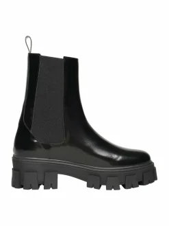 N91 Boots & Stiefeletten*Damen Schnürboots – Style Choice MN schwarz uni