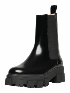 N91 Boots & Stiefeletten*Damen Schnürboots – Style Choice MN schwarz uni