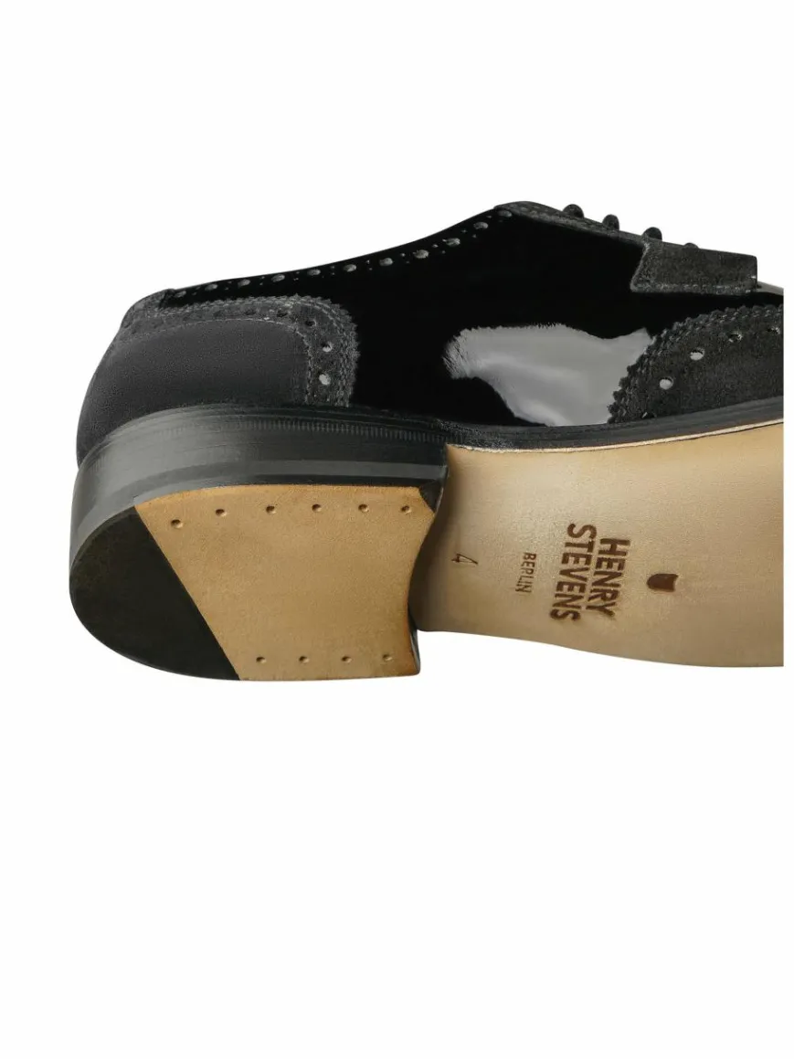 Henry Stevens Schnürschuhe*Damen Schnürer – Ella FBB schwarz uni