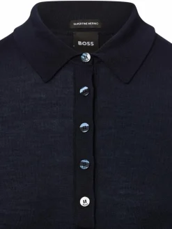 BOSS Shirts & Tops*Damen Schurwoll-Shirt - Fidenka marine meliert