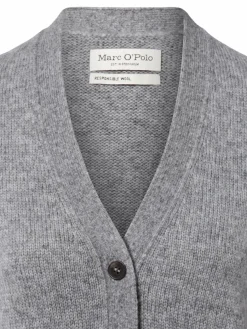 Marc O'Polo Jacken & Westen|Pullover & Strickjacken*Damen Schurwoll-Weste grau meliert