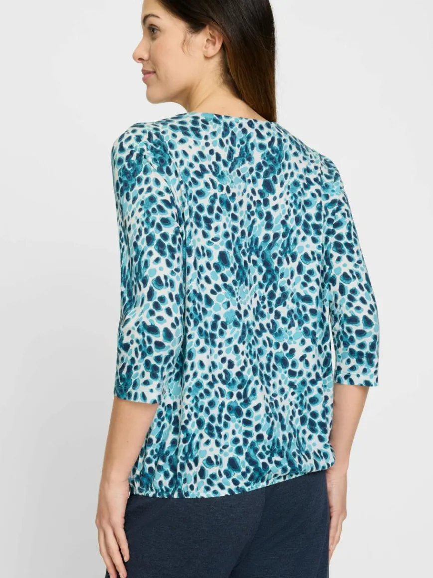 Olsen Shirts & Tops*Damen Shirt blau bedruckt