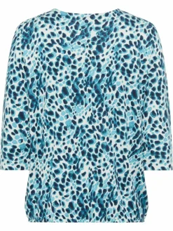 Olsen Shirts & Tops*Damen Shirt blau bedruckt