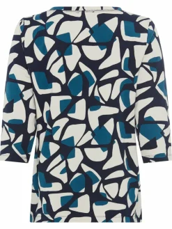 Olsen Shirts & Tops*Damen Shirt blau bedruckt