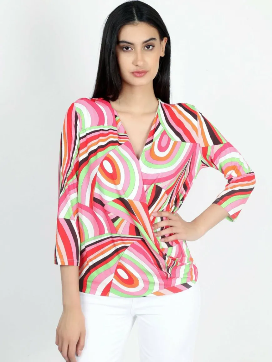 Vicci Germany Shirts & Tops*Damen Shirt mehrfarbig bedruckt