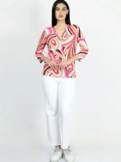 Vicci Germany Shirts & Tops*Damen Shirt mehrfarbig bedruckt