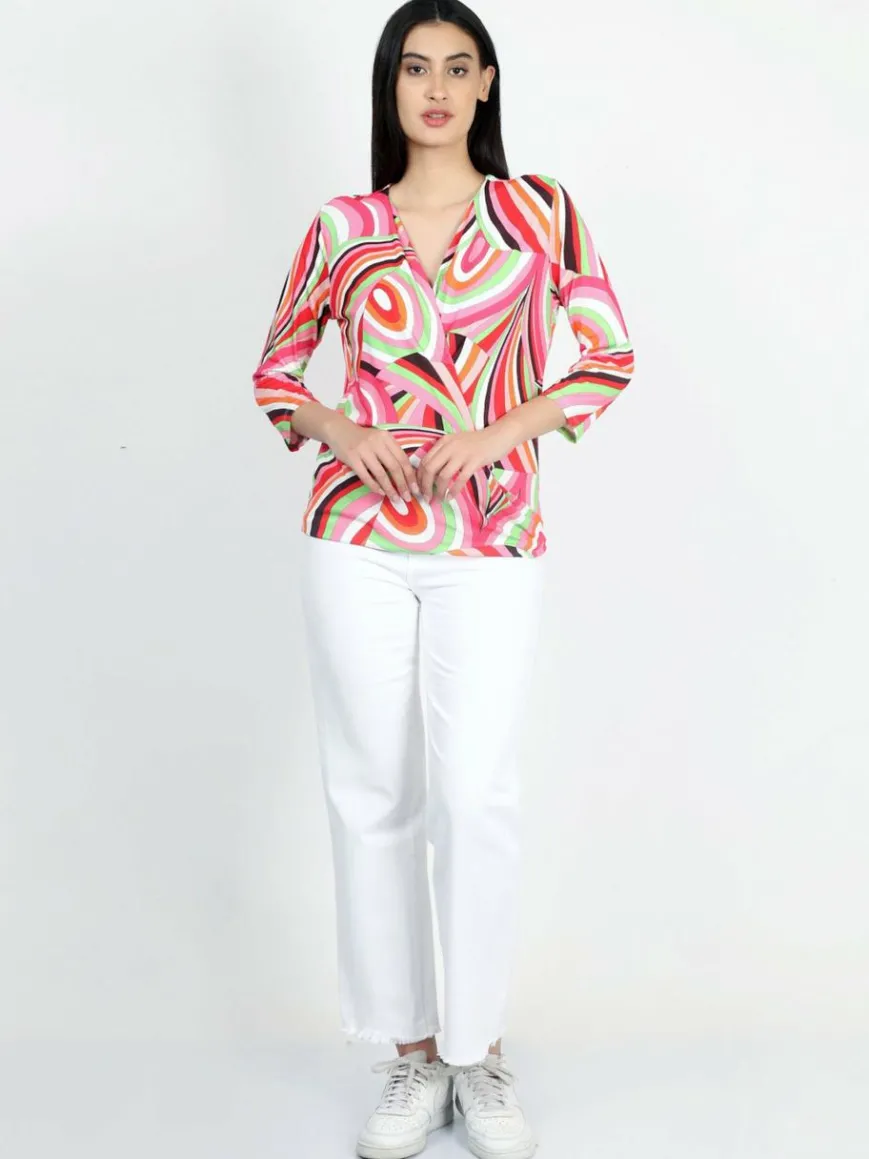 Vicci Germany Shirts & Tops*Damen Shirt mehrfarbig bedruckt