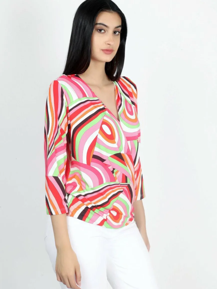 Vicci Germany Shirts & Tops*Damen Shirt mehrfarbig bedruckt