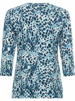 Olsen Shirts & Tops*Damen Shirt blau bedruckt