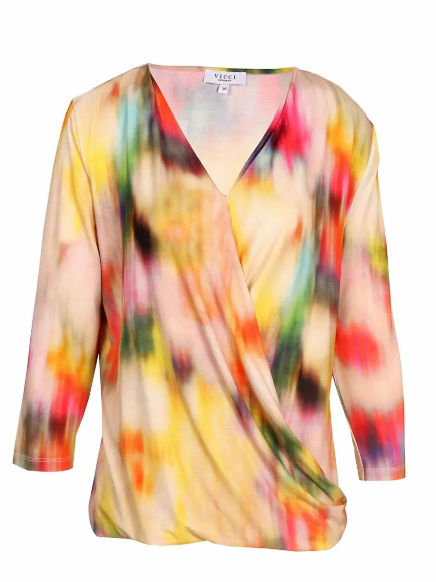 Vicci Germany Shirts & Tops*Damen Shirt mehrfarbig bedruckt