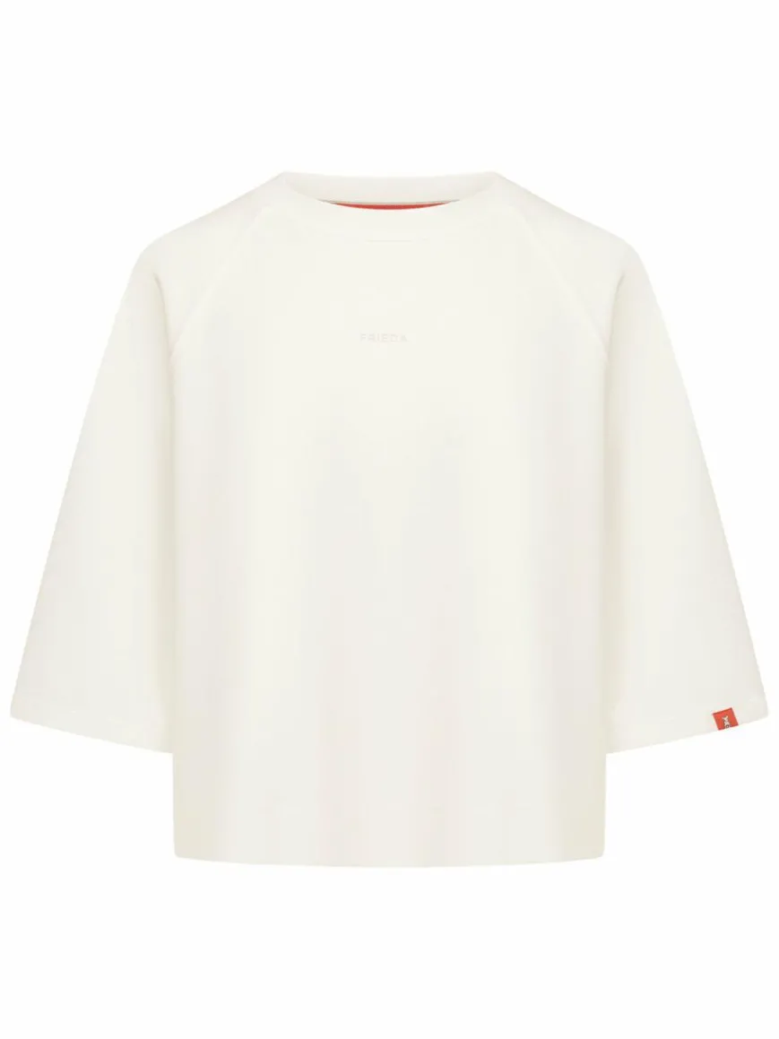 Frieda & Freddies Shirts & Tops*Damen Shirt weiß uni