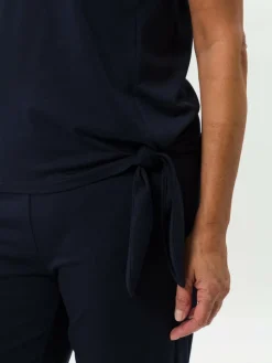 Frank Walder Shirts & Tops*Damen Shirt marine blau uni