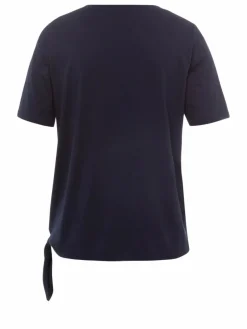 Frank Walder Shirts & Tops*Damen Shirt marine blau uni