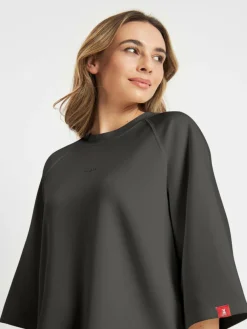 Frieda & Freddies Shirts & Tops*Damen Shirt grau uni