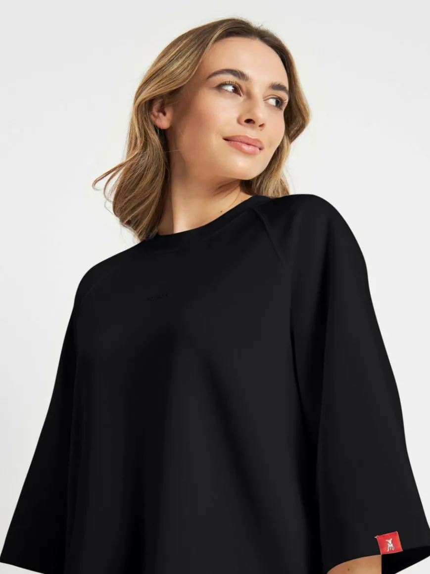 Frieda & Freddies Shirts & Tops*Damen Shirt schwarz uni